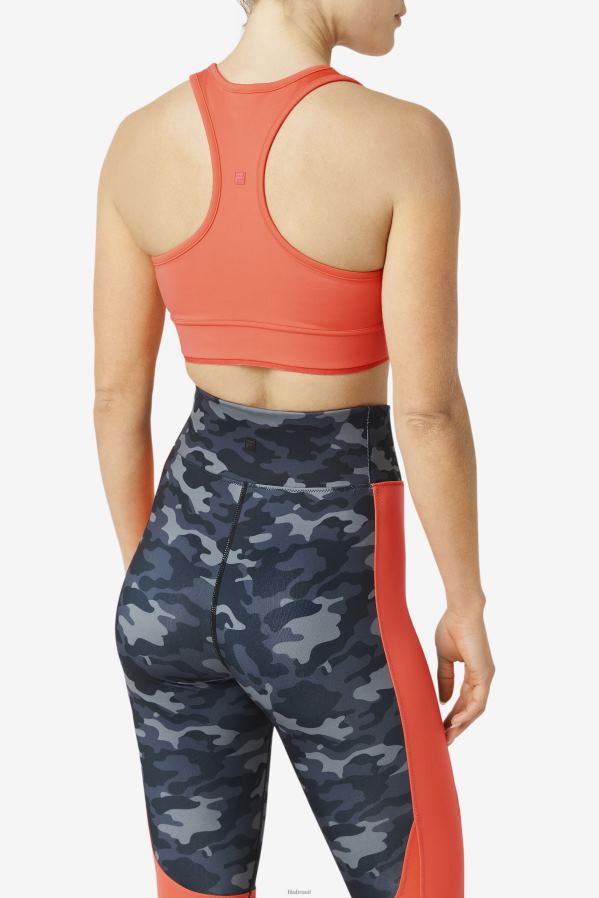 coral quente FILA top de sutiã racerback coral uplift fila HXJFD1806