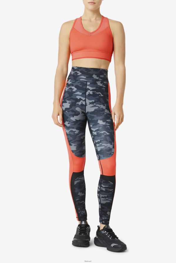 coral quente FILA top de sutiã racerback coral uplift fila HXJFD1806