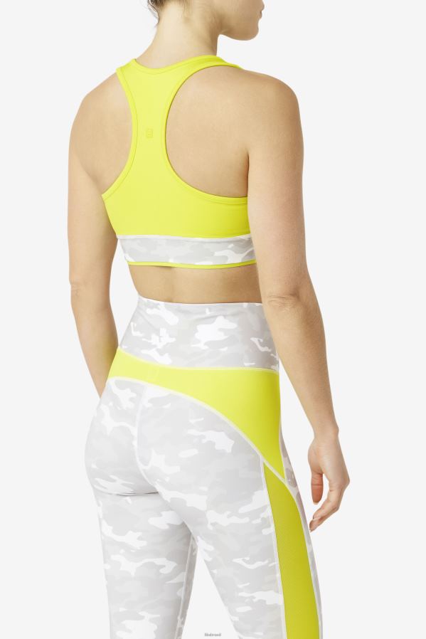 enxofre FILA fila uplift racerback bra top enxofre HXJFD1807