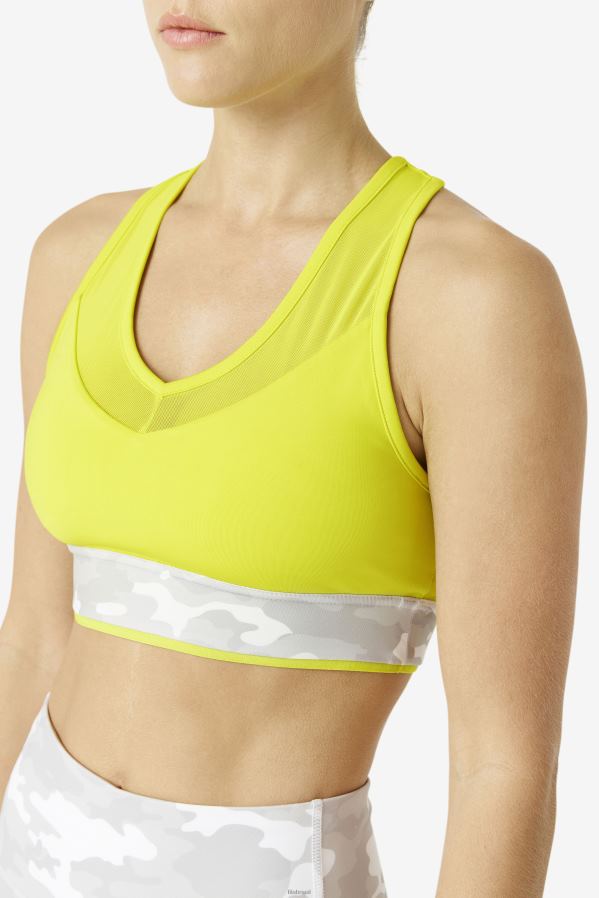 enxofre FILA fila uplift racerback bra top enxofre HXJFD1807