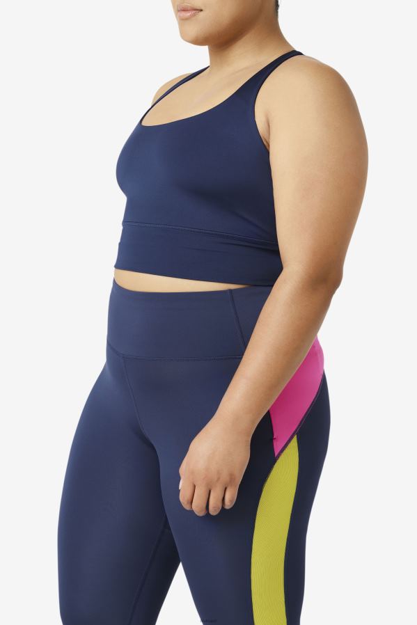 marinha FILA sutiã fila uplift cross back azul marinho HXJFD1857