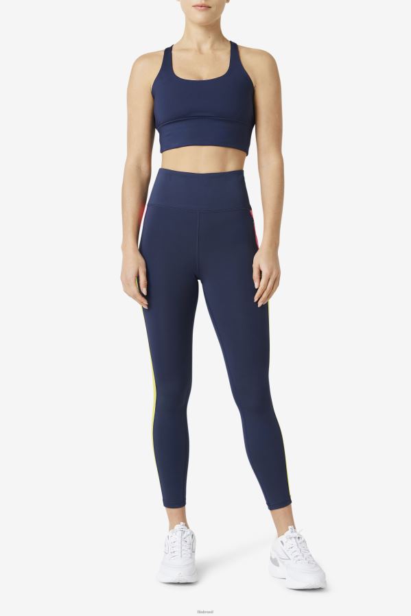 marinha FILA sutiã uplift cross back top fila azul marinho HXJFD1793