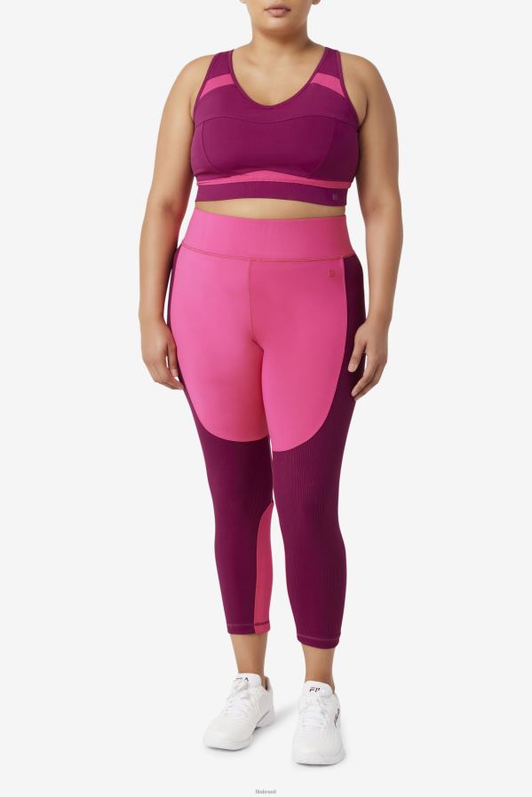 roxo magenta/rosa brilhante FILA sutiã esportivo fila uplift racerback magenta roxo/rosa brilhante HXJFD1833