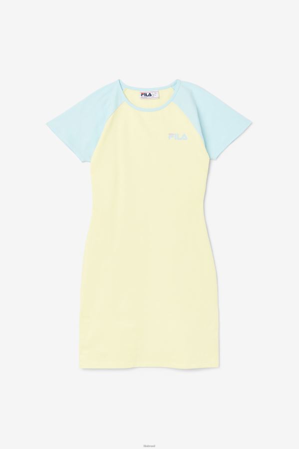 amarelo macio FILA vestido kyra fila tender amarelo HXJFD1550