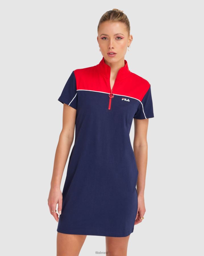 nova marinha FILA vestido chiara feminino fila HXJFD2860