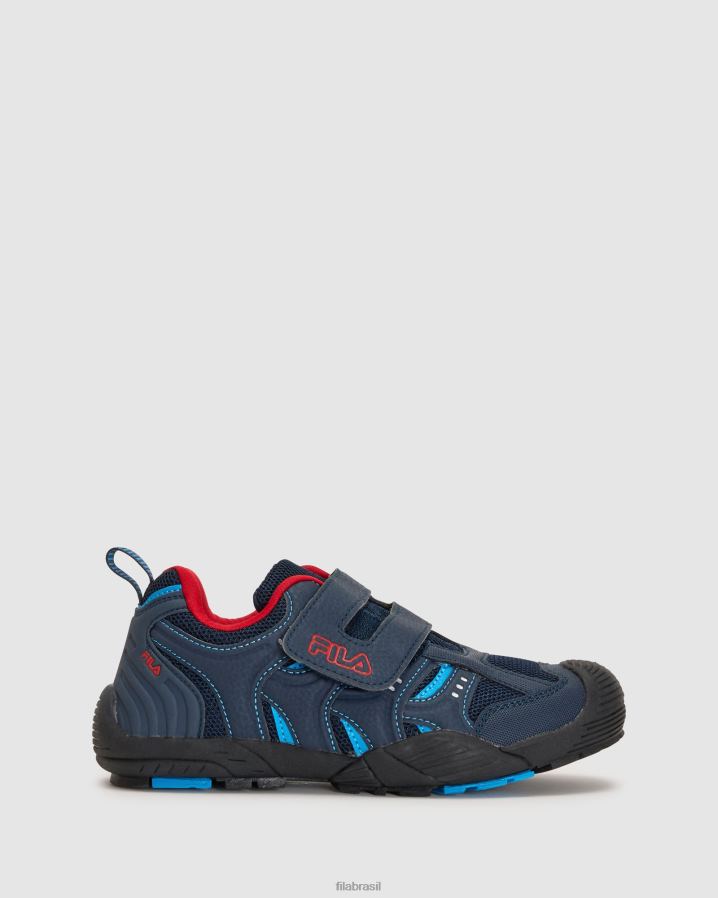 marinho/azul celeste/vermelho FILA fila kid's mattia strap azul marinho/azul celeste/vermelho HXJFD3049