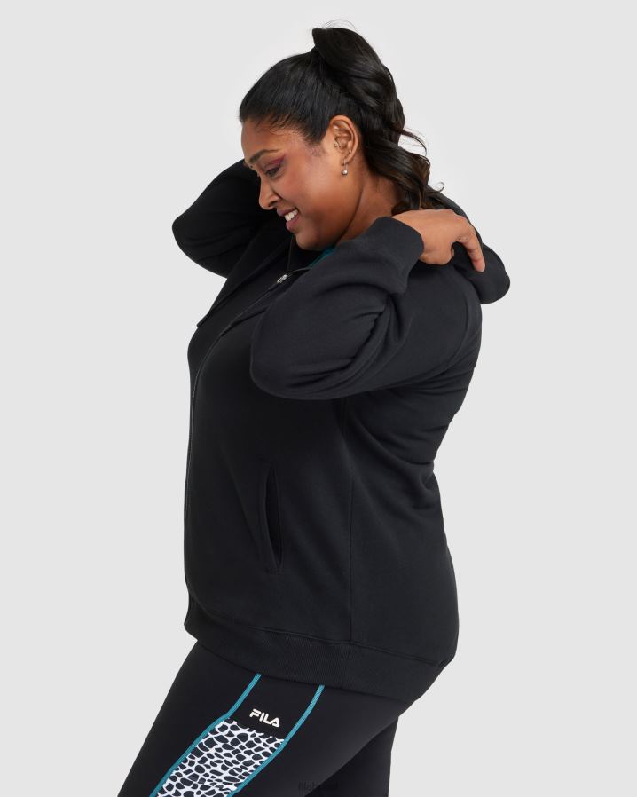 preto FILA rebecca zip thru fila preto feminino HXJFD2862