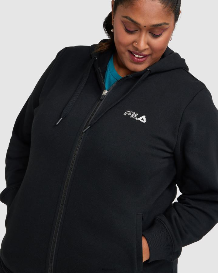 preto FILA rebecca zip thru fila preto feminino HXJFD2862