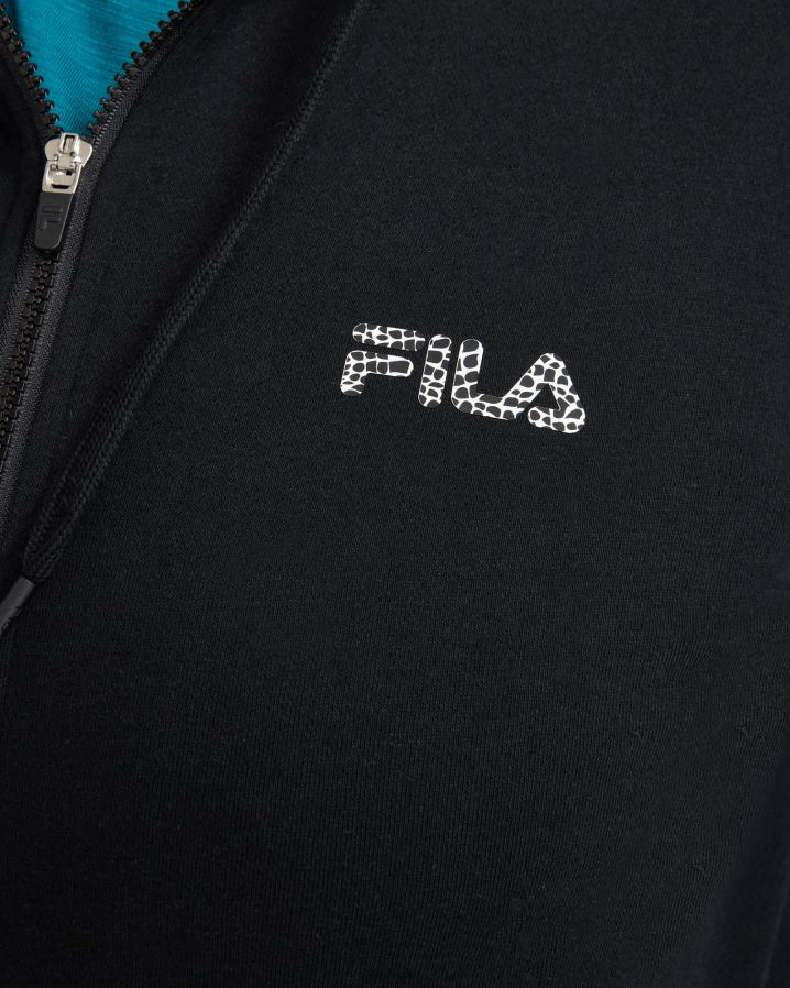 preto FILA rebecca zip thru fila preto feminino HXJFD2862